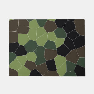 Camo Color Abstract Pattern Doormat