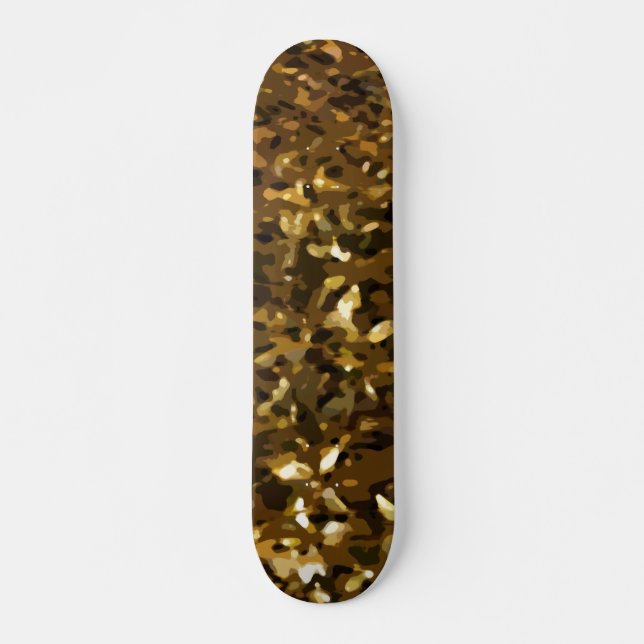 Camo Color Abstract Pattern Skateboard (Front)