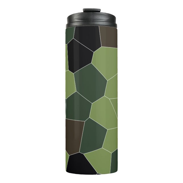 Camo Color Abstract Pattern Thermal Tumbler (Front)
