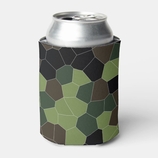 Camo Color Pattern Can Cooler (Can Front)