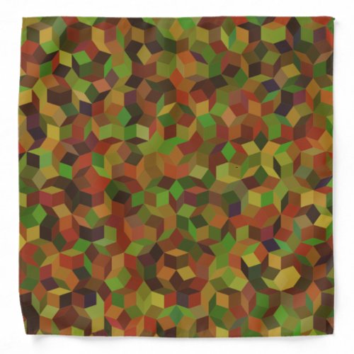 Camo Color Penrose Tiling Bandana