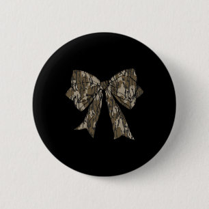 Camo Coquette Bow Duck Hunting Girls Kids Women Hu Button