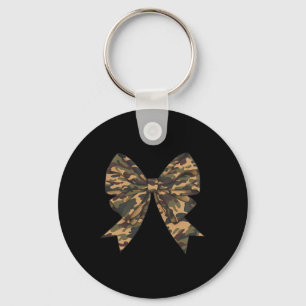 Camo Coquette Bow Duck Hunting Girls Kids Women Hu Keychain