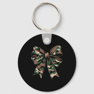 Camo Coquette Bow Duck Hunting Girls Women Deer Hu Keychain