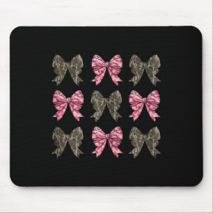 Camo Coquette Bow Duck Hunting Kids Girls Bows Wom Mouse Pad