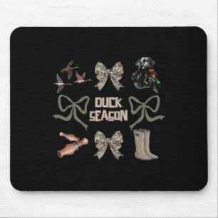 Camo Coquette Bow Duck Season Duck Hunting Women G Mouse Pad
