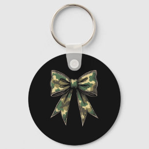 Camo Coquette Bow Hunt Duck Hunting Camouflage 2 Keychain