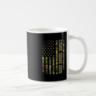 Camo Cruise Squad 2025 Usa American Flag 4th Of Ju Coffee Mug