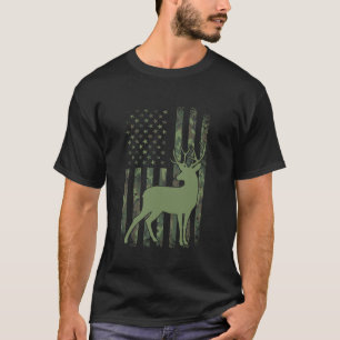 Camo Deer Buck Hunting Long Sleeve T Shirt