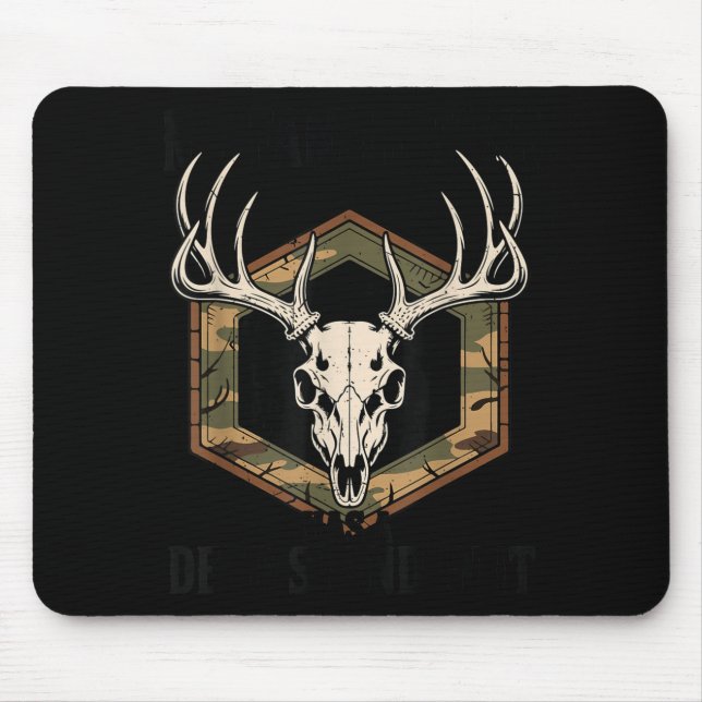 Camo Deer Hunting My Family Tree Has Deer Stand In Mouse Pad (Front)