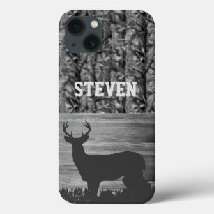 Camo Deer Hunting Name Men Sports Buck iPhone 13 Case