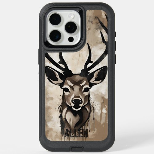 Camo Deer Hunting Name Rustic  iPhone 15 Pro Max Case