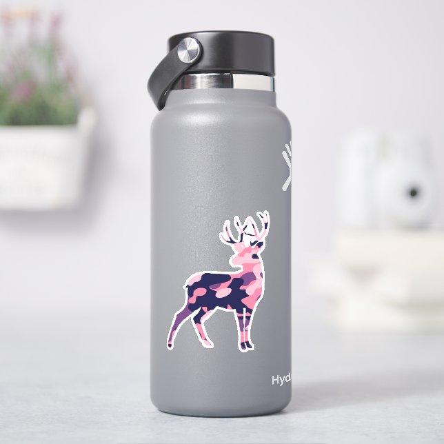 Camo Deer Sticker (HydroFlask)
