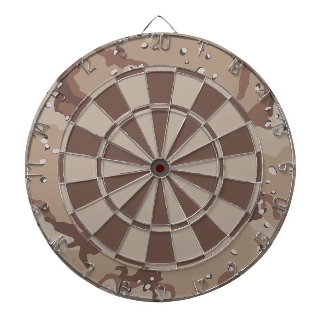 Camo Desert Camouflage Dart Board (Front)