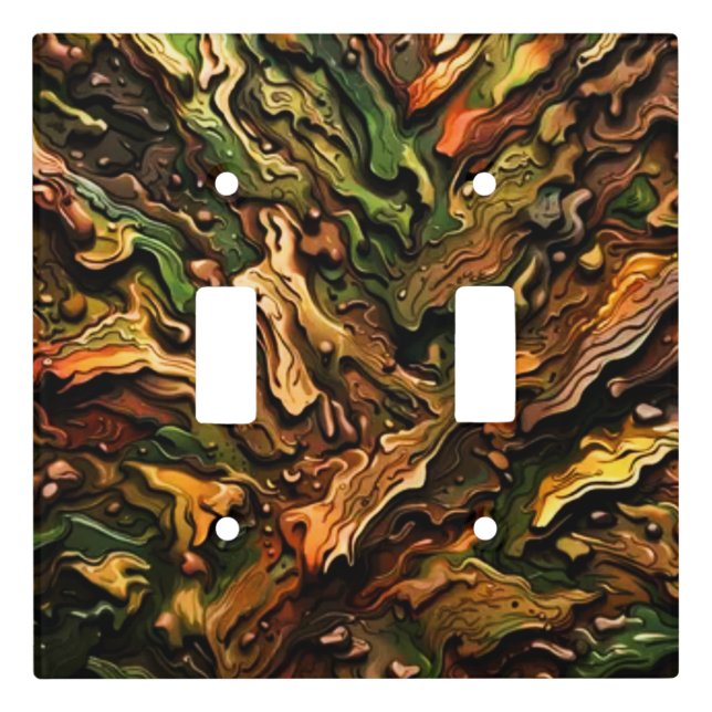 Camo Design  Light Switch Cover (Front)