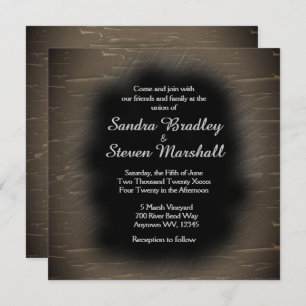 Camo Design Wedding Invitation