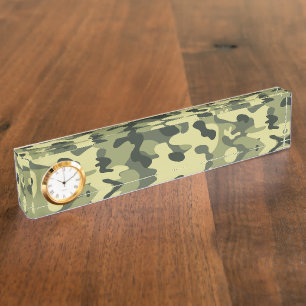 Camo Desk Name Plate