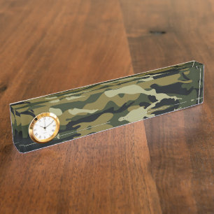 Camo Desk Name Plate