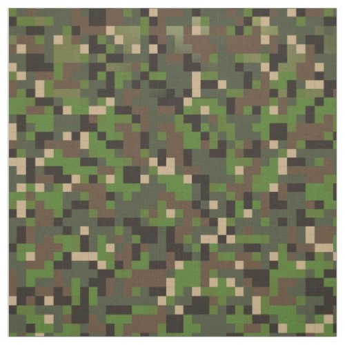 Camo digital computer pixel API printing 8 Bit Fabric