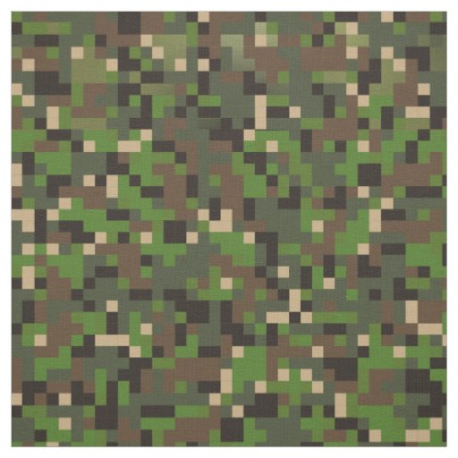 Camo digital computer pixel API printing| 8 Bit Fabric