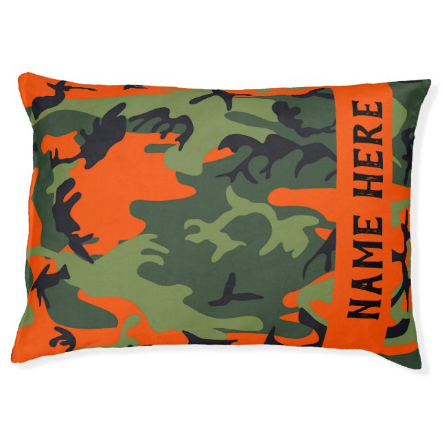 Camo Dog Bed - Hunting Duck Dog - Camo (Front)