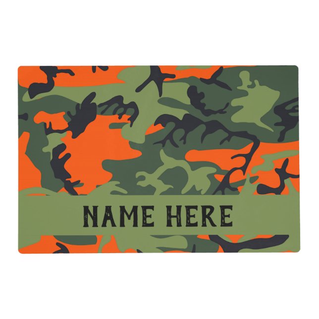 Camo Dog Placemat - Hunting Dog Gifts (Front)