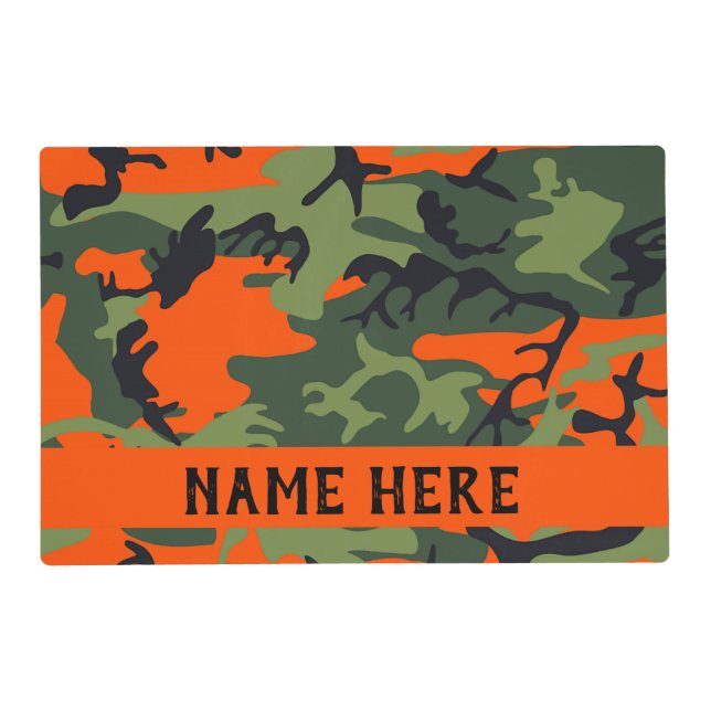 Camo Dog Placemat - Hunting Dog Gifts (Front)