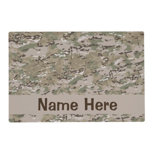 Camo Dog Placemat _ Hunting Dog Gifts _ Military