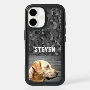 Camo Duck Hunting Dog Yellow Lab Name Cool iPhone 16 Case