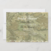 Camo Elegant Bridal Shower Invitation (Back)