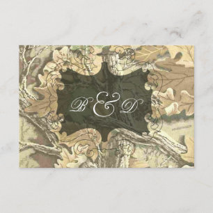 Camo Elegant Wedding Invitation