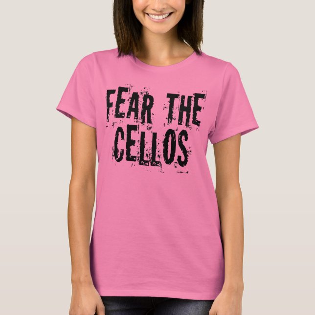 Camo Fear The Cellos Music T-shirt (Front)