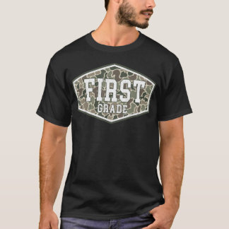 Camo First Grade Teacher 1St Grade Back To School T-Shirt