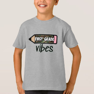 Camo First Grade Vibes T-Shirt