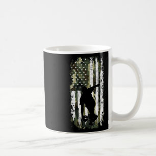 Camo Flag Bowling Player Vintage Patriotic Men Wom Coffee Mug