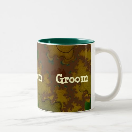 Camo Fractal Groom Mug