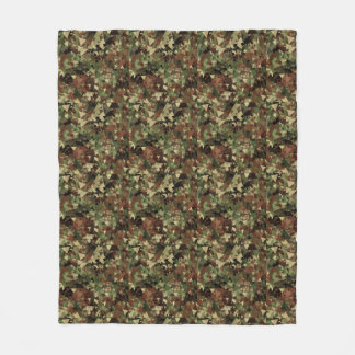Camo Geometric Fleece Blanket