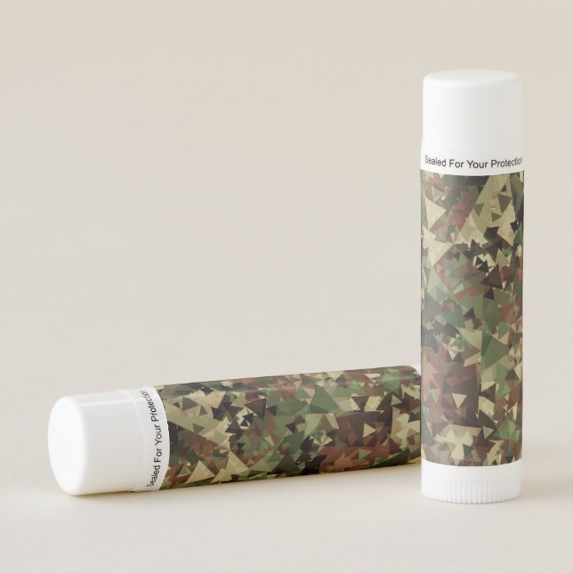 Camo Geometric Lip Balm (Front)