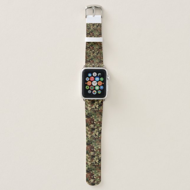 Camo Geometric Pattern Apple Watch Band (Front)