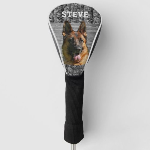 Camo German Shepherd Dog Breed Animal Name Golf He Golf Head Cover