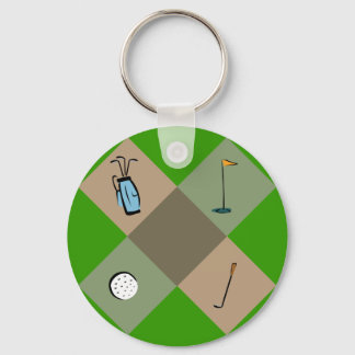 camo-golf days keychain