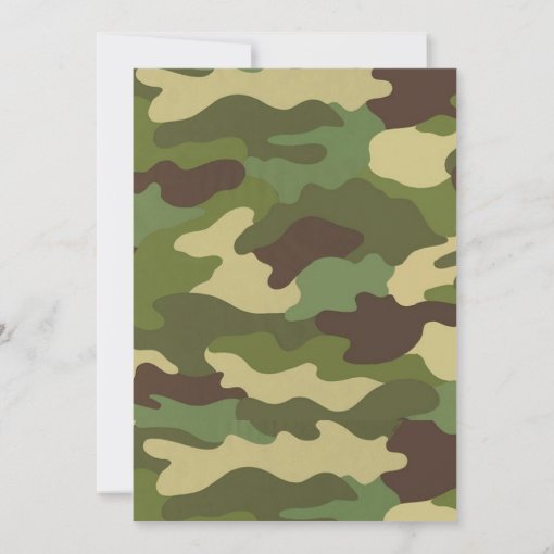 Camo Graduation Invitation Zazzle