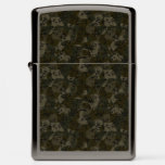 Camo green abstract zippo lighter