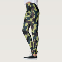 Camo Green Leggings - Tactical Yoga Pant for Women
