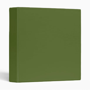 Camo green (solid color) 3 ring binder