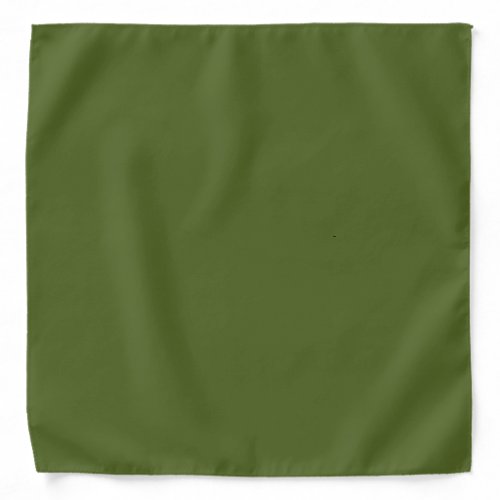 Camo green solid color bandana