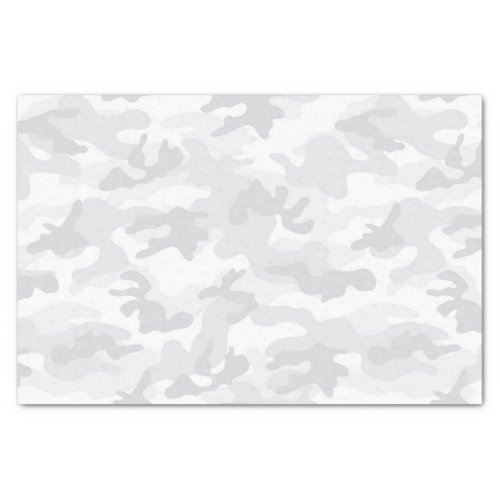 Camo Grey Pattern Modern Military Gift Wrapping  Tissue Paper