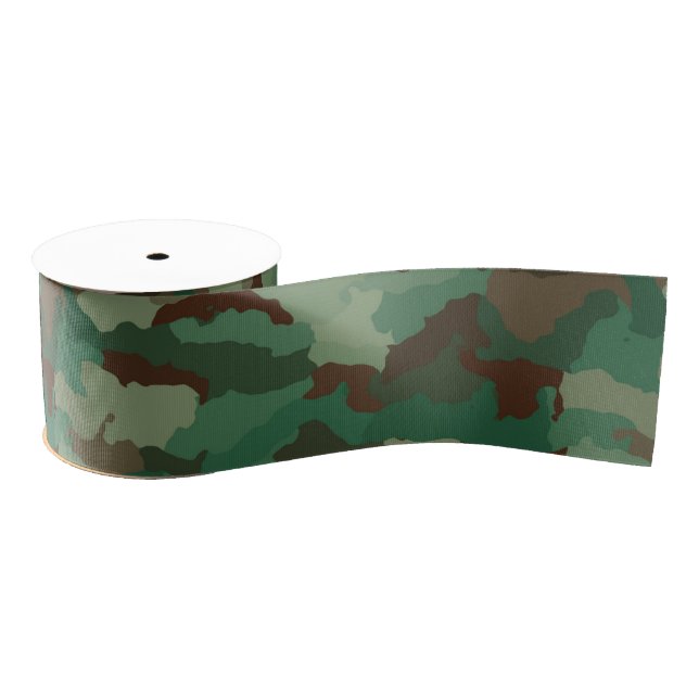 Camo Grosgrain Ribbon (Spool)