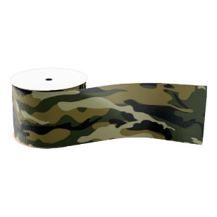 Camo Grosgrain Ribbon