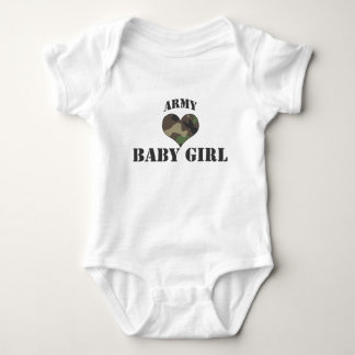 Camo Heart Army Baby Girl T-Shirt Bodysuit